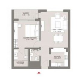 1 Bed 700 Sq. Ft. Apartment in Hartland Aflux Apartments