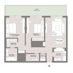 Hartland Aflux Apartments 1 Bed Layout
