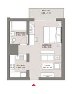 Hartland Aflux Apartments Studio Layout