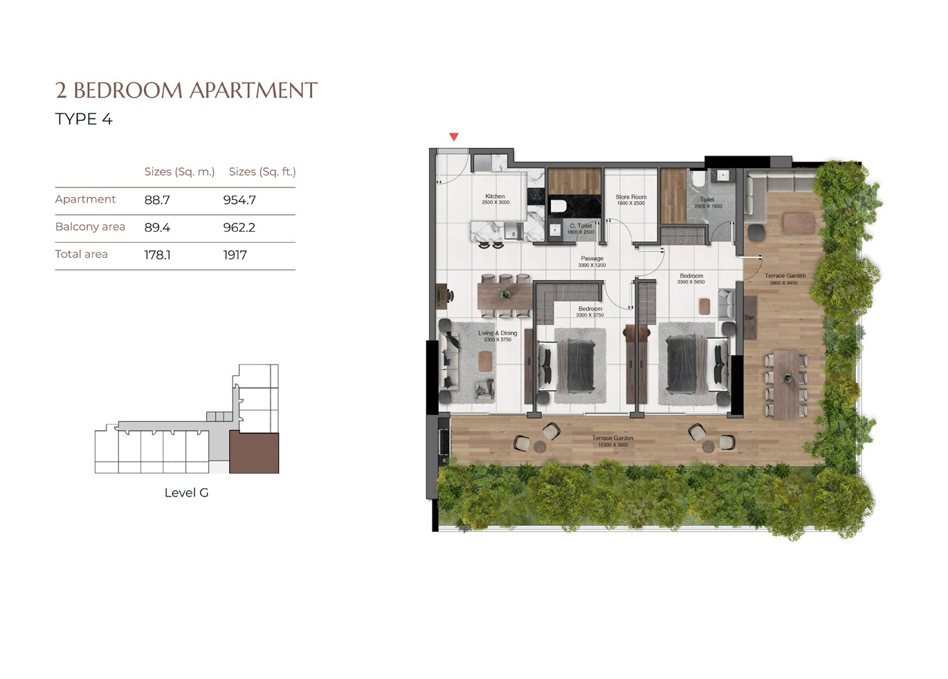 2 Beds 1917 Sq. Ft. Apartment in Heilbronn Park Lane