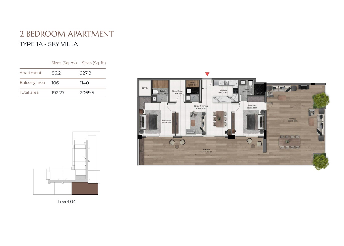 2 Beds 2069 Sq. Ft. Villa in Heilbronn Park Lane