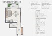 Hesper Linden Residences Studio Layout