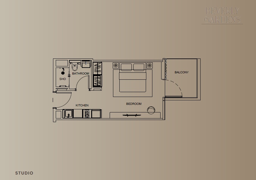 HMB Beverly Gardens Studio Layout