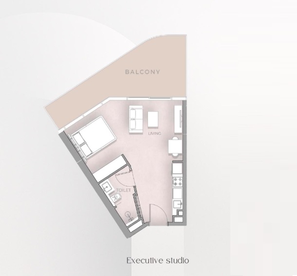 HMB Beverly Grande Studio Layout