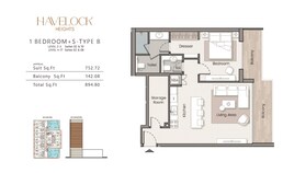 1 Bed 894 Sq. Ft. Apartment in HMB Havelock Heights