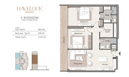 2 Beds 1122 Sq. Ft. Apartment in HMB Havelock Heights