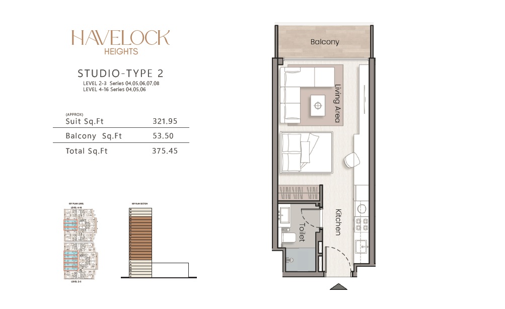 HMB Havelock Heights Studio Layout