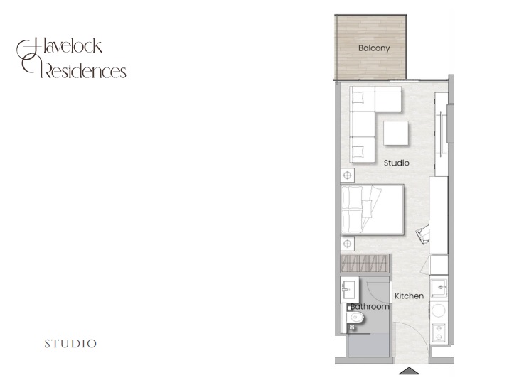 HMB Havelock Residences Studio Layout