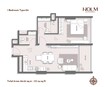 Holm One 1 Bed Layout