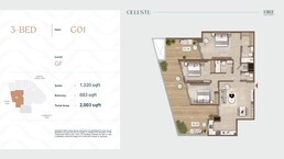 3 Beds 2003 Sq. Ft. Apartment in HRE Celeste