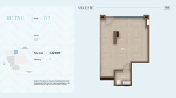 530 Sq. Ft. Retail Shop in HRE Celeste