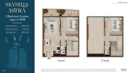 2 Beds 968 Sq. Ft. Apartment in HRE Skyhills Astra