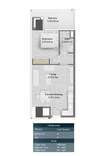 HRE Skyhills Residences 1 Bed Layout