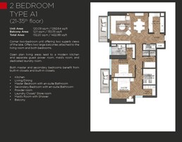 2 Beds 1422 Sq. Ft. Apartment in IGO 101 Tower