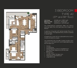 3 Beds 2475 Sq. Ft. Apartment in IGO 101 Tower