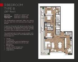 3 Beds 2721 Sq. Ft. Apartment in IGO 101 Tower