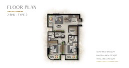 2 Beds 1191 Sq. Ft. Apartment in IKR Provenza Residence