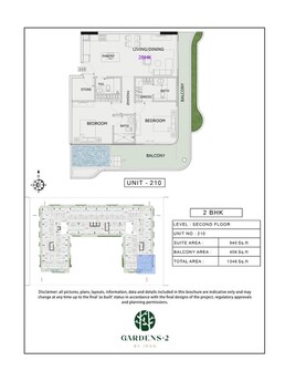 2 Beds 1346 Sq. Ft. Apartment in Iman Gardens 2