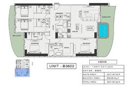 4 Beds 2932 Sq. Ft. Penthouse in Iman One Sky Park