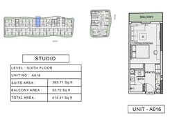 414 Sq. Ft. Studio in Iman One Sky Park