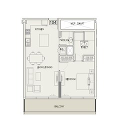 1 Bed 895 Sq. Ft. Apartment in Iman The Grove