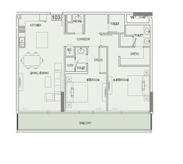 2 Beds 1077 Sq. Ft. Apartment in Iman The Grove