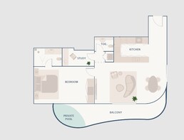 1 Bed 1349 Sq. Ft. Apartment in Imtiaz Beach Walk Residence