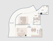 Imtiaz Beach Walk Residence 1 Bed Layout
