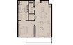 Imtiaz Cove Boulevard 1 Bed Layout