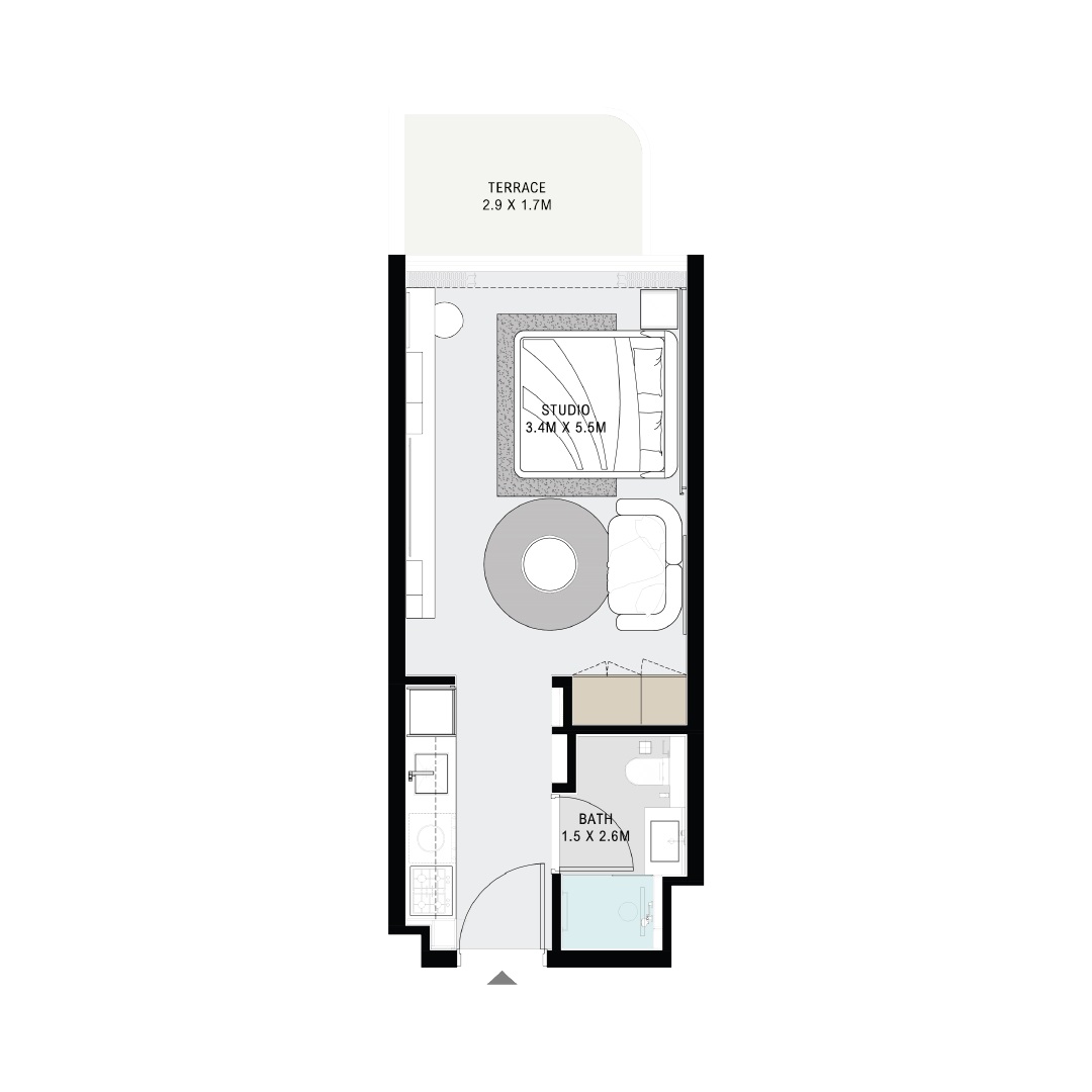 Imtiaz Cove Grand Studio Layout