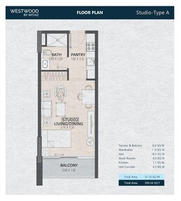 399 Sq. Ft. Studio in Imtiaz Westwood