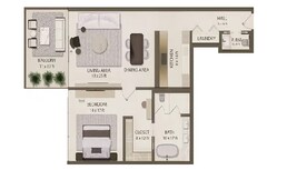 1 Bed 1438 Sq. Ft. Apartment in Innovate Omoria Private Residences