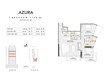 Invest Azura Residences 2 Beds Layout