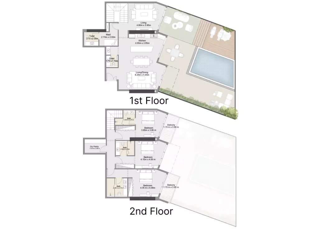 3 Beds 4041 Sq. Ft. Apartment in Invest Azura Residences