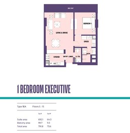 1 Bed 791 Sq. Ft. Apartment in Invest Catch Residences