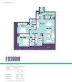 Invest Catch Residences 2 Beds Layout