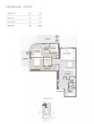 Iquna Avida Residences 2 Beds Layout