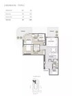 Iquna Avida Residences 2 Beds Layout