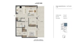 1 Bed 1005 Sq. Ft. Apartment in Jad 288
