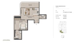 1 Bed 686 Sq. Ft. Apartment in Jad J188