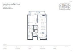 1 Bed 839 Sq. Ft. Apartment in Jaiedco Liora Residences