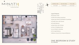 1 Bed 1131 Sq. Ft. Apartment in Januss Minati Homes