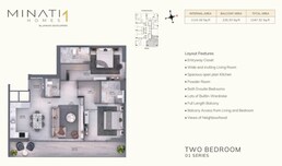 2 Beds 1247 Sq. Ft. Apartment in Januss Minati Homes
