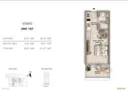 415 Sq. Ft. Studio in Karma Antalya Residences