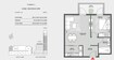 Khamas Marriott Residences 1 Bed Layout