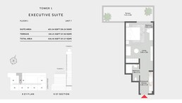 616 Sq. Ft. Studio in Khamas Marriott Residences