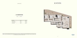 3 Beds 2381 Sq. Ft. Apartment in Kora IL Vento