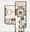 La Riviera Apartments 1 Bed Layout