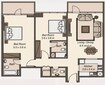 La Riviera Apartments 2 Beds Layout
