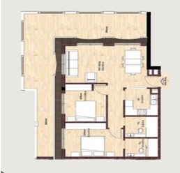 2 Beds 828 Sq. Ft. Apartment in Laya Mansion